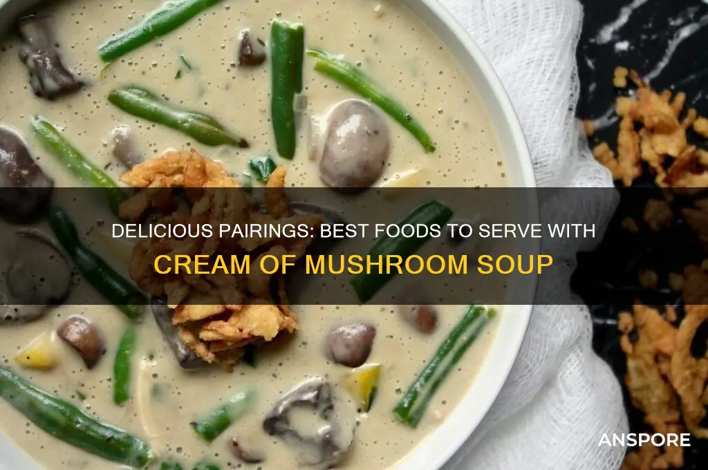 what to eat with cream of mushroom soup