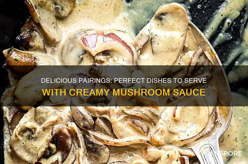 what to eat with creamy mushroom sauce