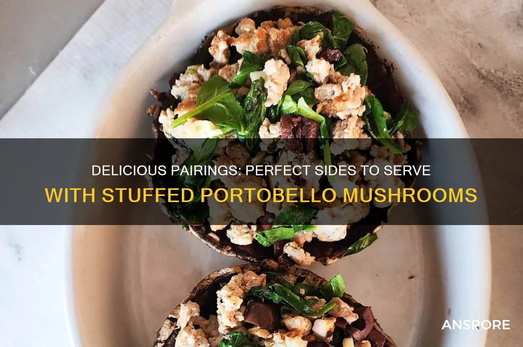 what to eat with stuffed portobello mushrooms