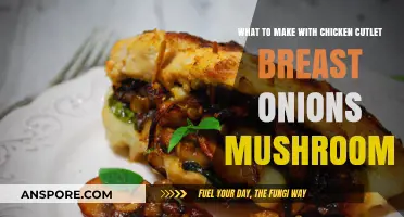 Delicious Chicken Cutlet Breast Recipe with Onions and Mushrooms