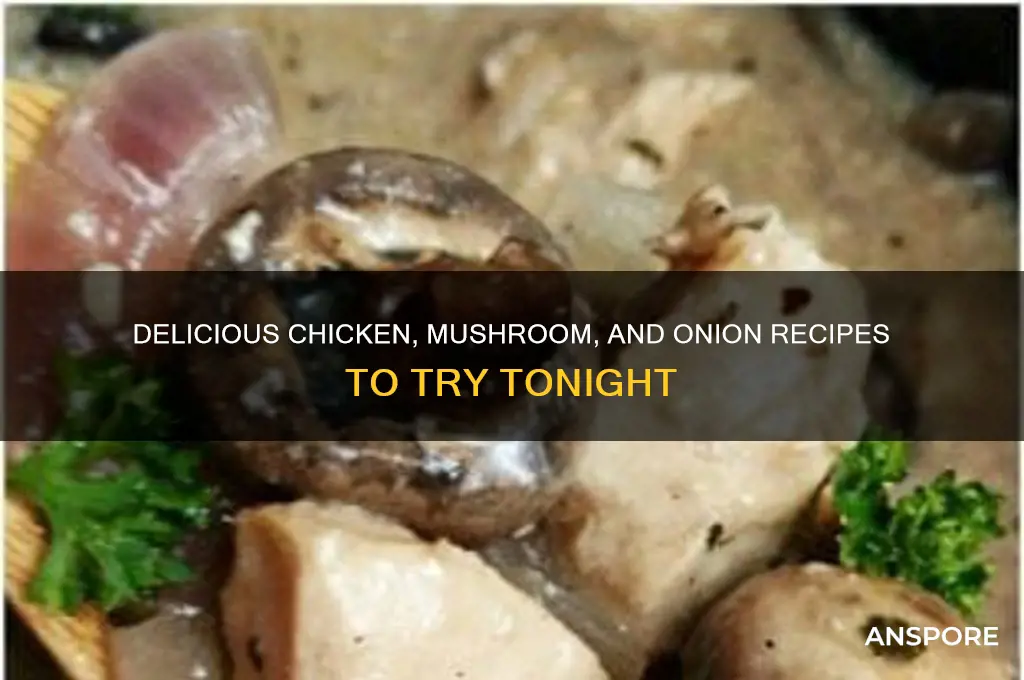what to make with chicken mushrooms and onions