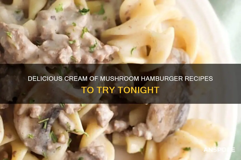 what to make with hamburger cream of mushroom