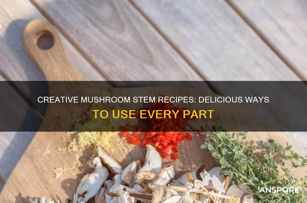 what to make with mushroom stems