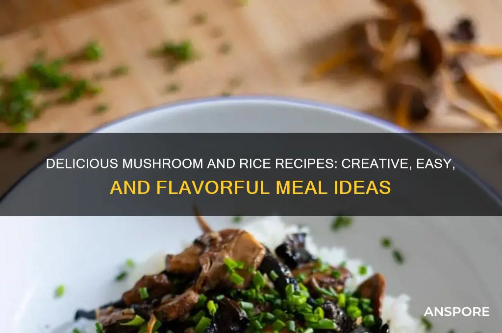 what to make with mushrooms and rice