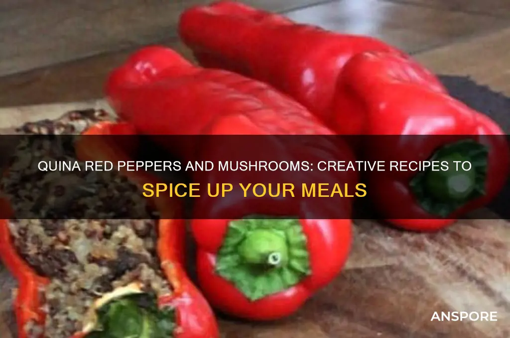 what to make with quina red peppers and mushrooms