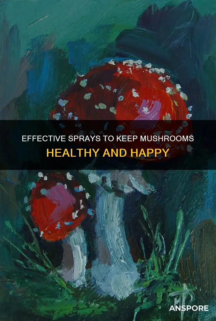 what to spray on mushrooms