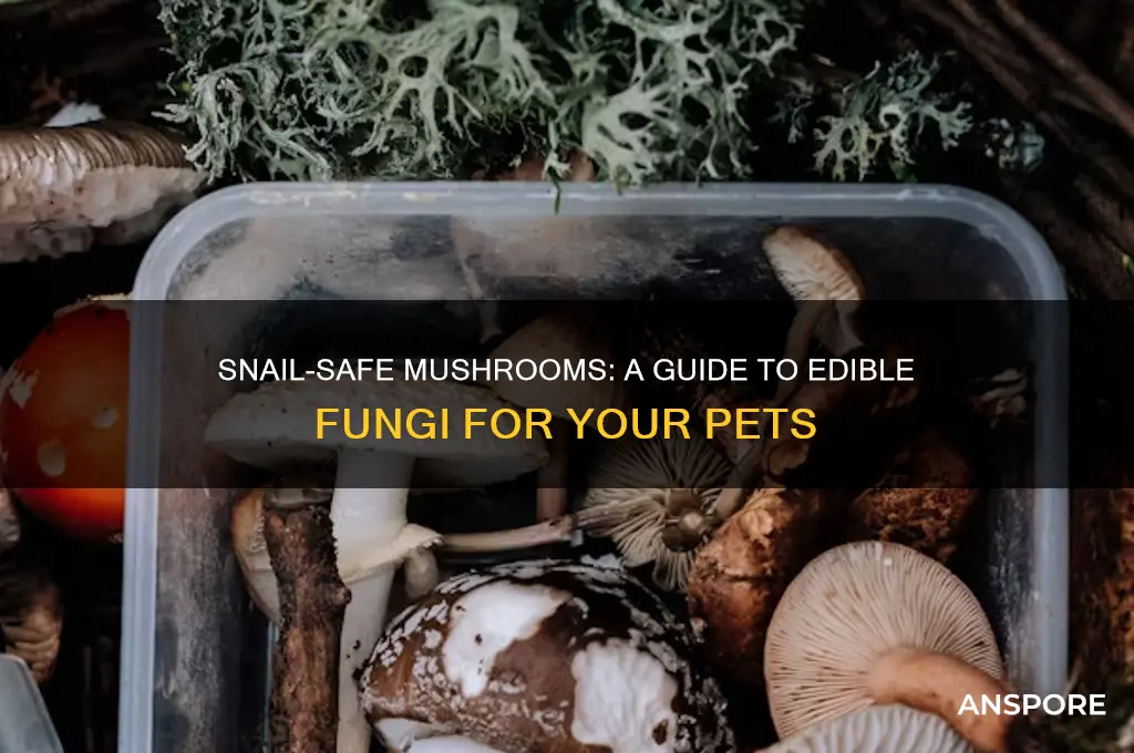 what type of mushrooms can snails eat