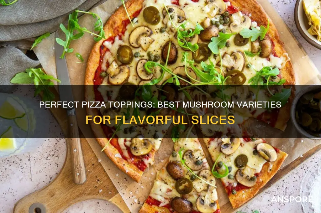 what type of mushrooms go on pizza