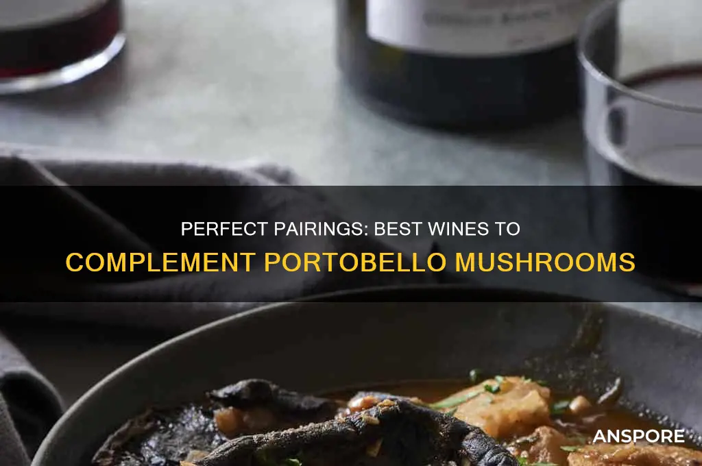 what wine goes with portobello mushrooms