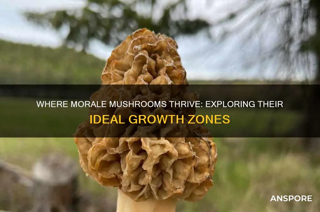 what zones do morale mushrooms grow