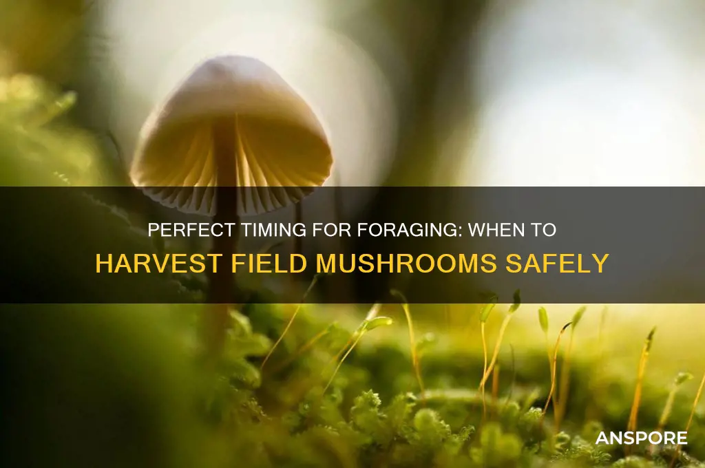 when can i pick field mushrooms