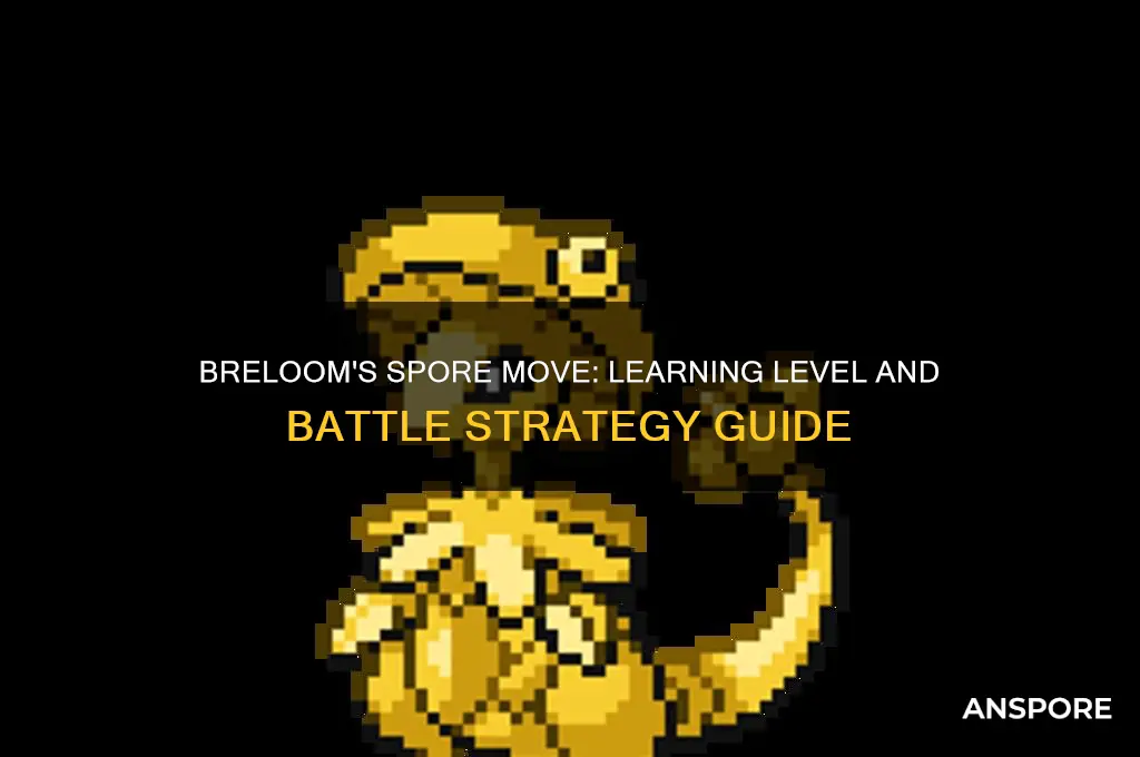 when does breloom learn spore