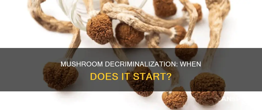 when does mushroom decriminalization begin