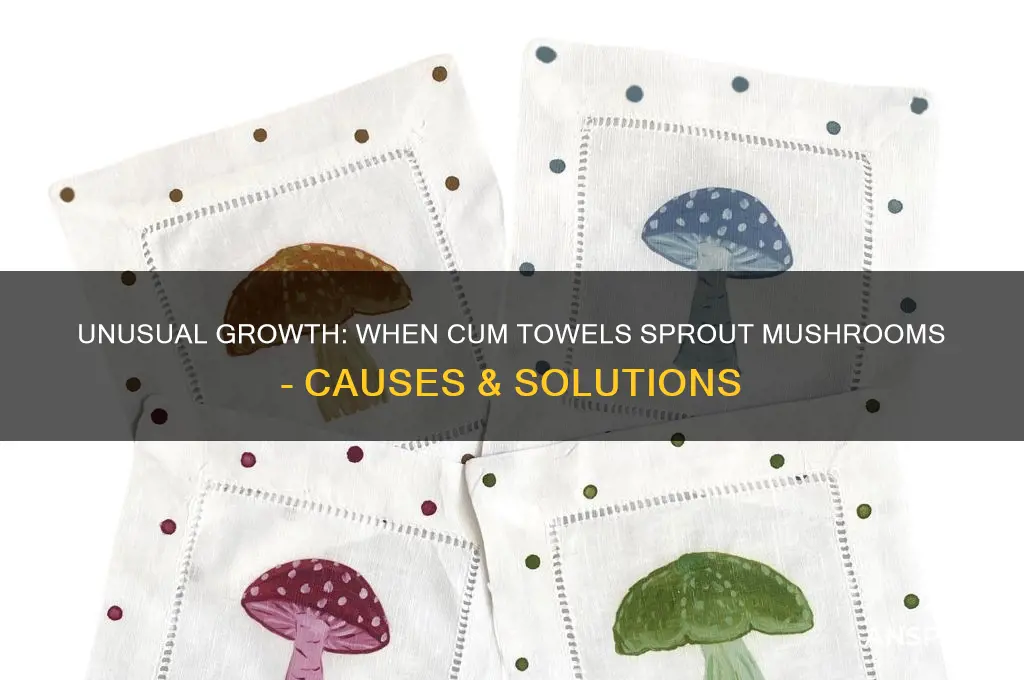 when the cum towel grows mushrooms