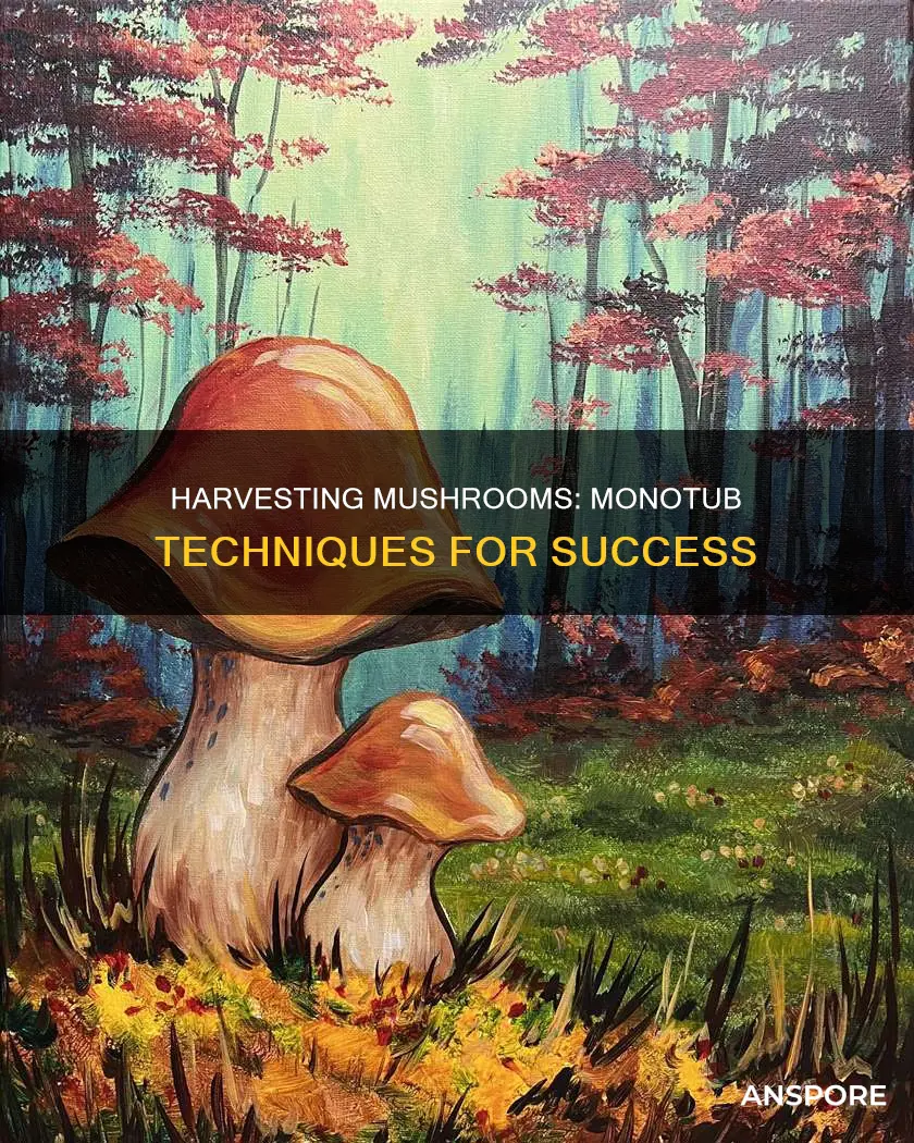 when to harvest mushrooms monotub