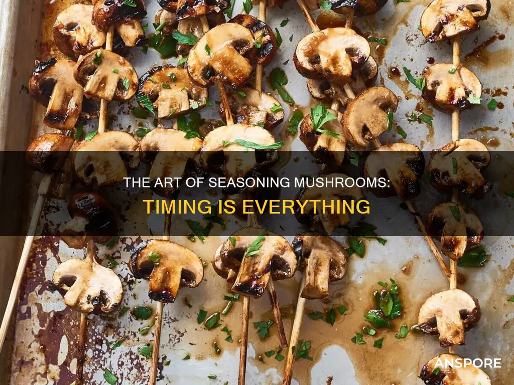 when to season mushrooms