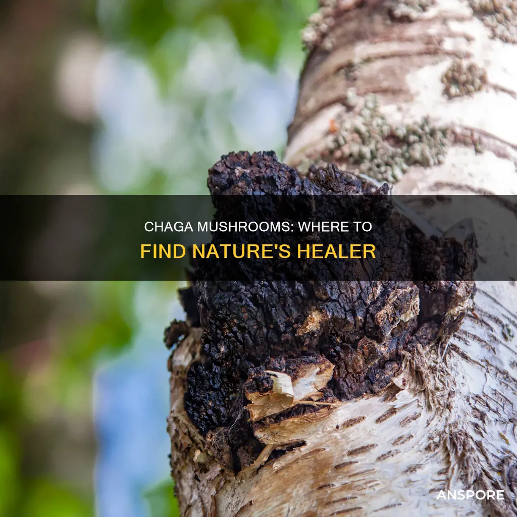 where are chaga mushrooms found