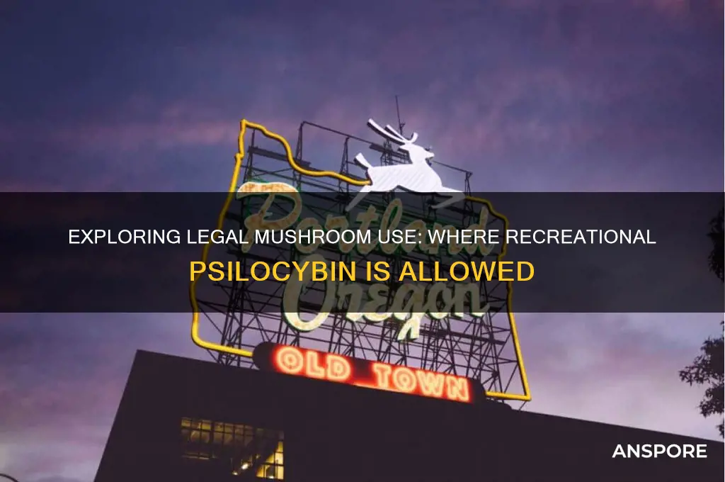 where are mushrooms legal for recreational use