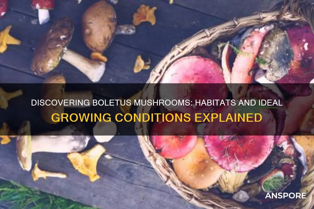 where do boletus mushrooms grow
