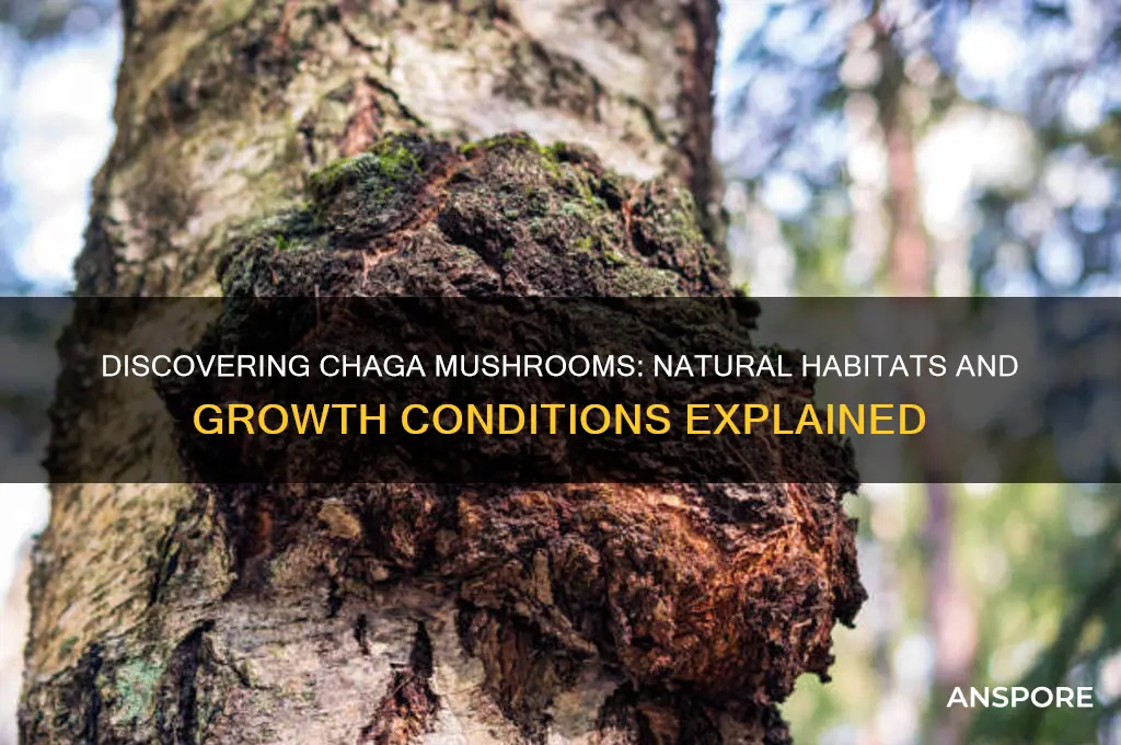 where do chaga mushrooms grow