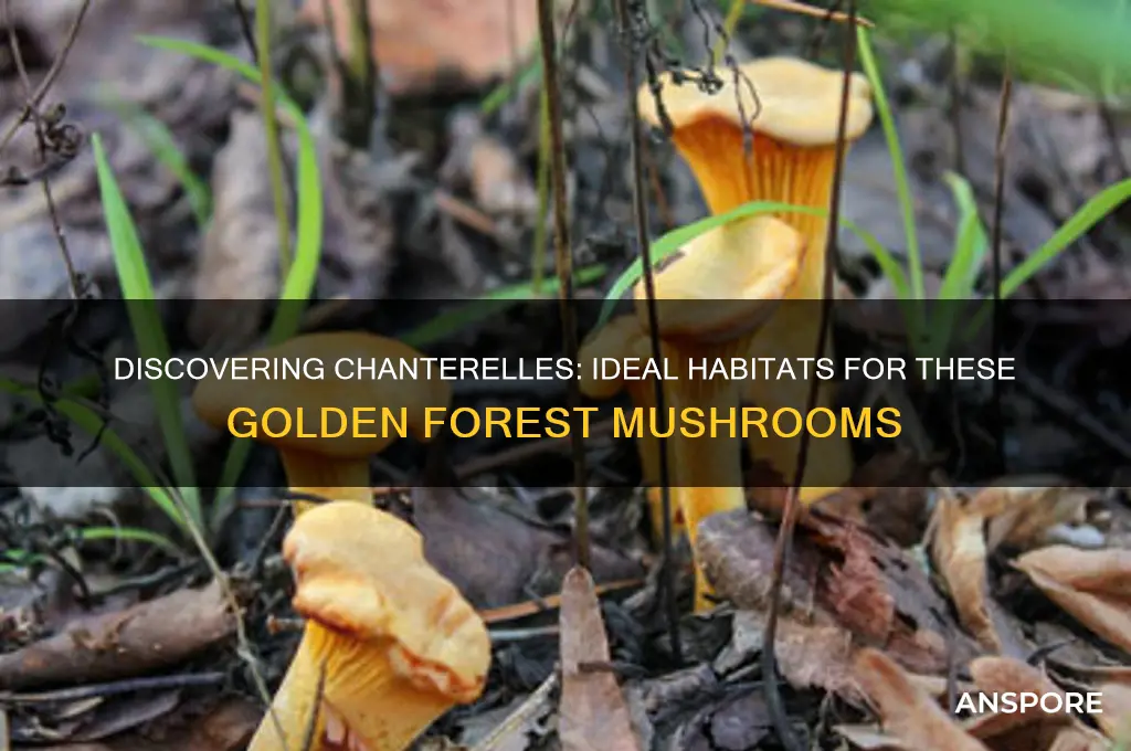 where do chanterelles mushrooms grow
