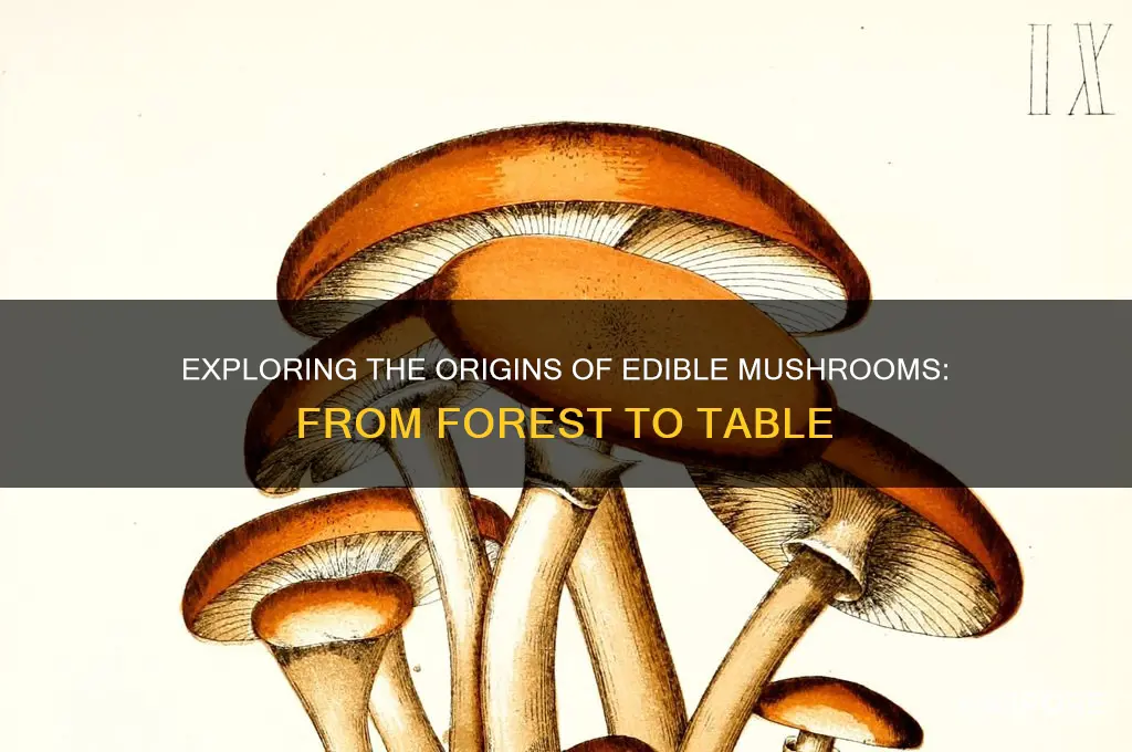 where do edible mushrooms come from