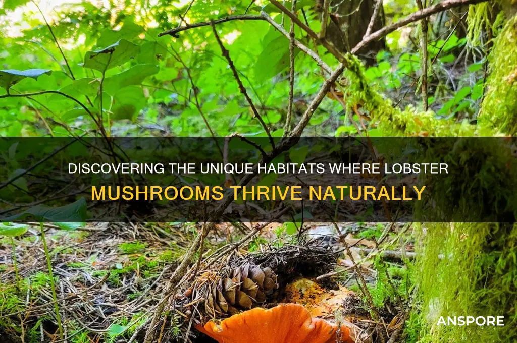 where do lobster mushrooms grow