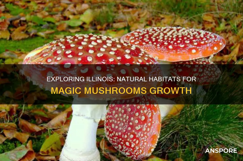 where do magic mushrooms grow in illinois