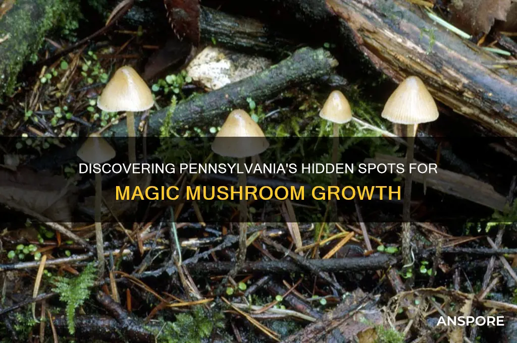 where do magic mushrooms grow in pa