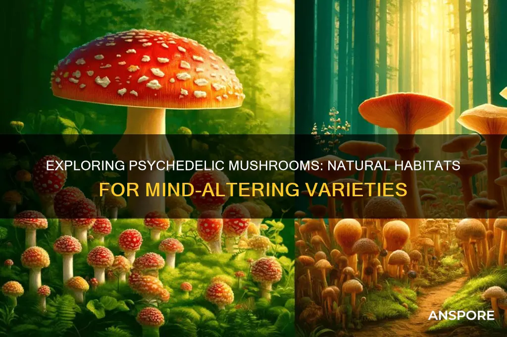 where do mushrooms grow that get you high