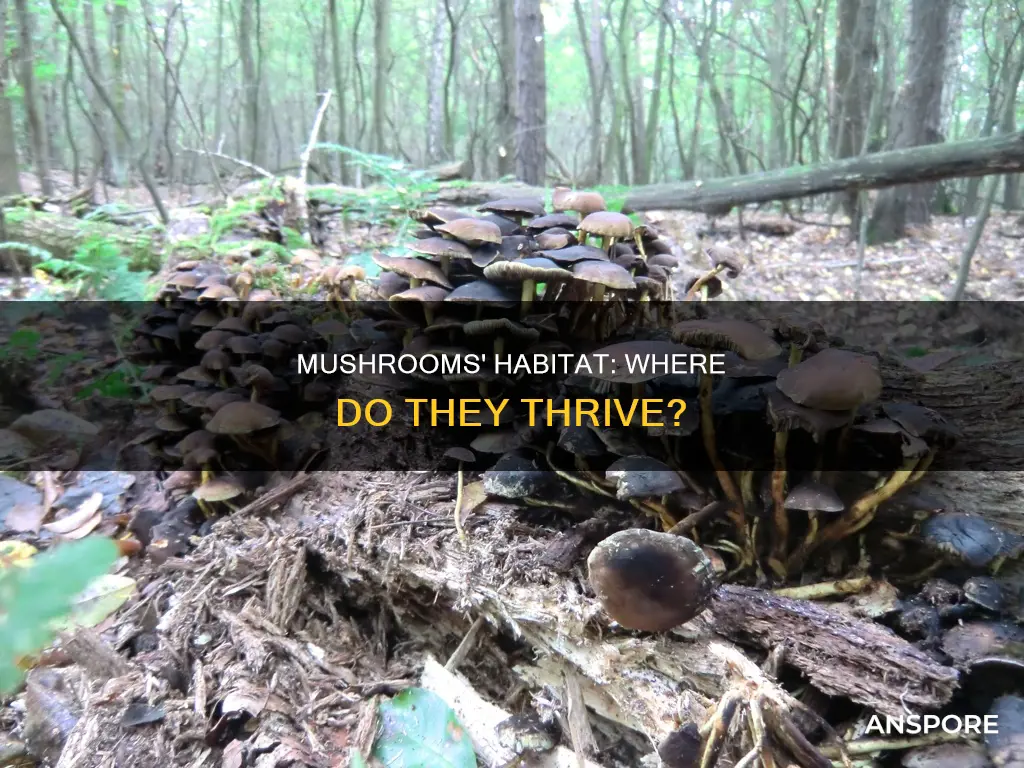 where do mushrooms live