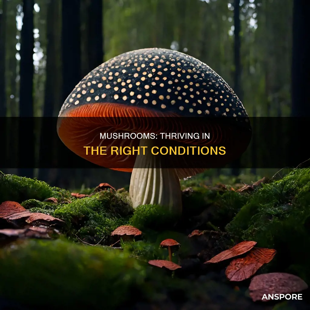where do mushrooms thrive