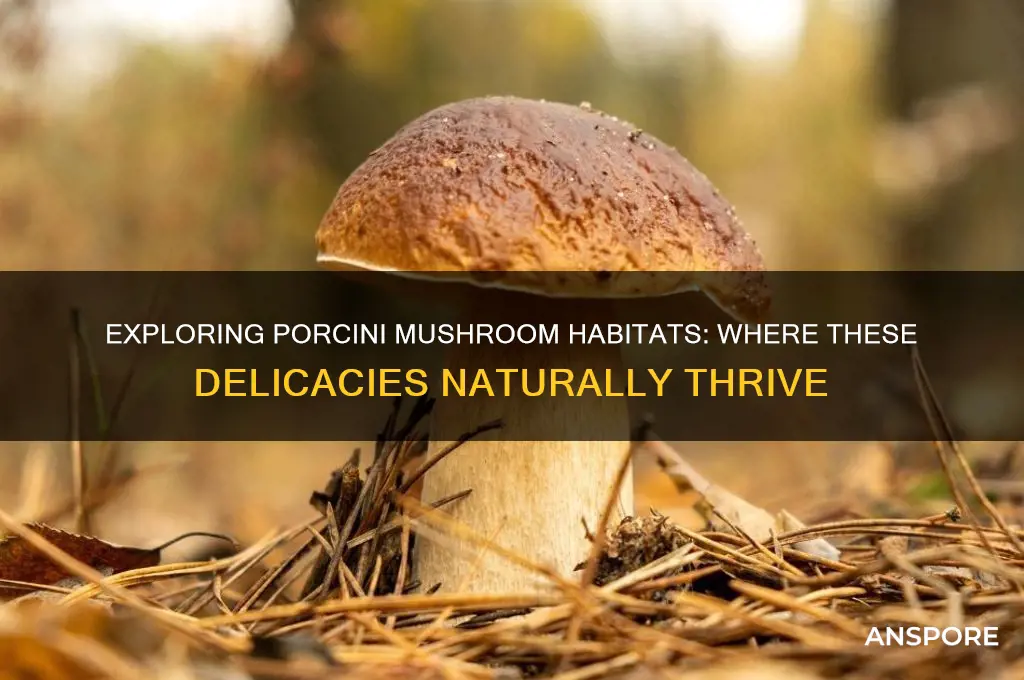 where do porcini mushroom grow