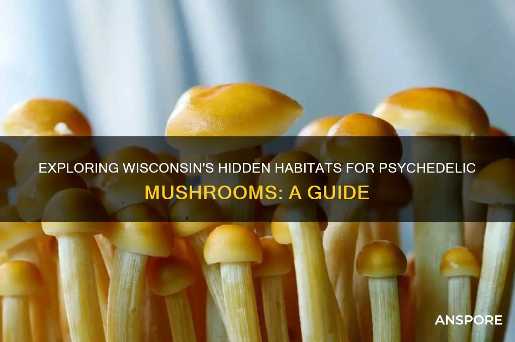 where do psychedelic mushrooms grow in wisconsin