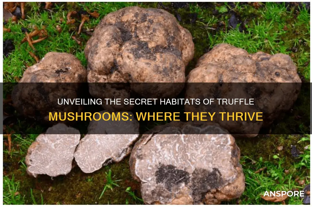 where do truffle mushrooms grow