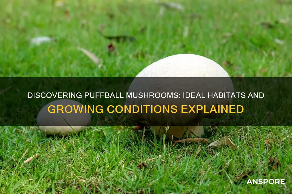 where puffball mushrooms grow