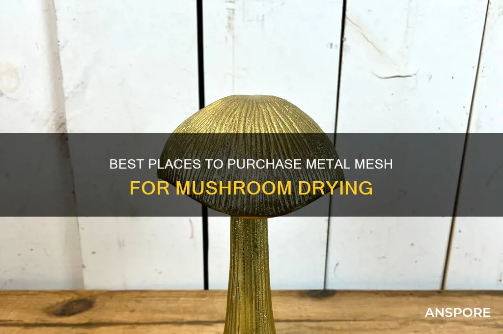 where to buy metal mesh for drying mushrooms