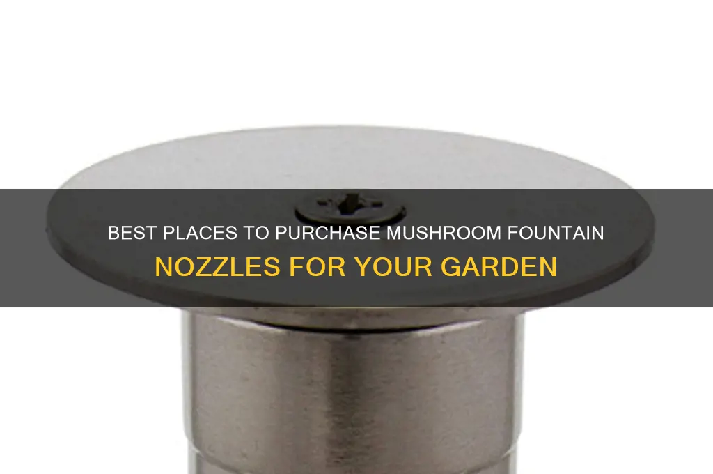 where to buy mushroom fountain nozzle