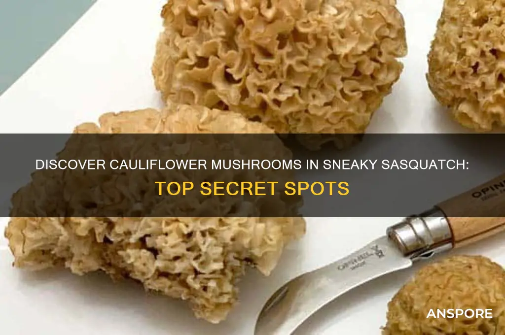 where to find cauliflower mushroom sneaky sasquatch