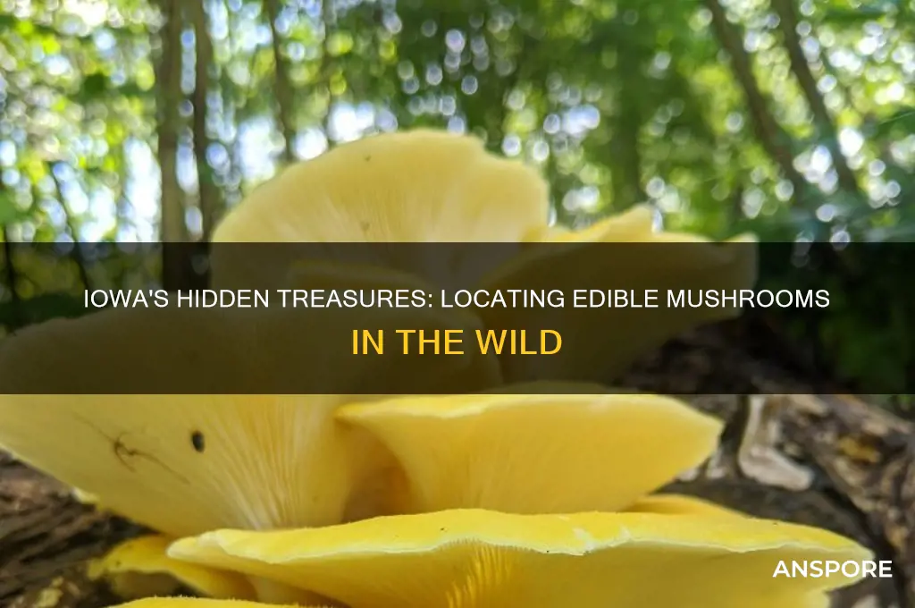 where to find edible mushrooms in iowa