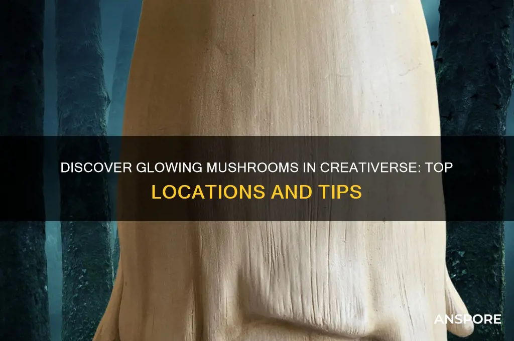 where to find glowing mushrooms in creativerse