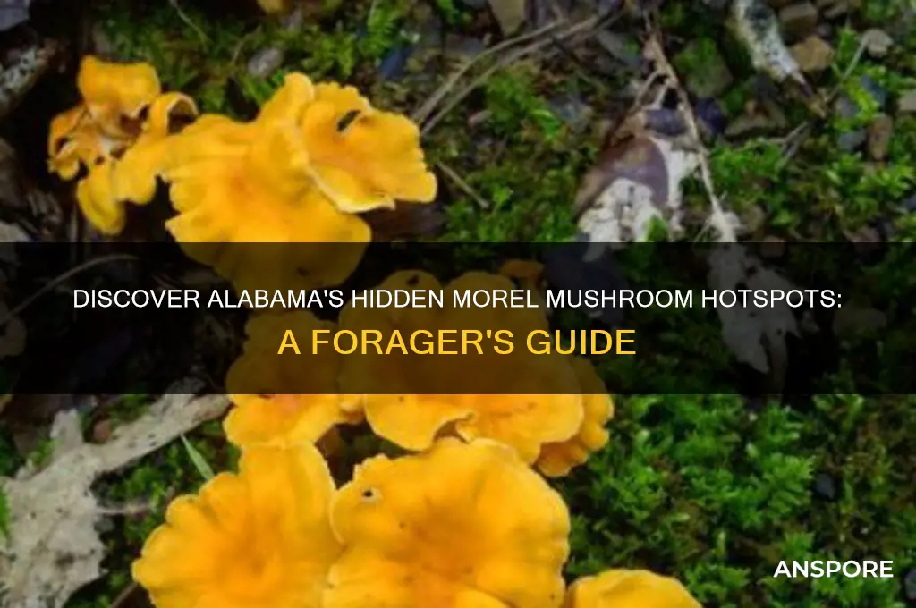 where to find morel mushrooms in alabama