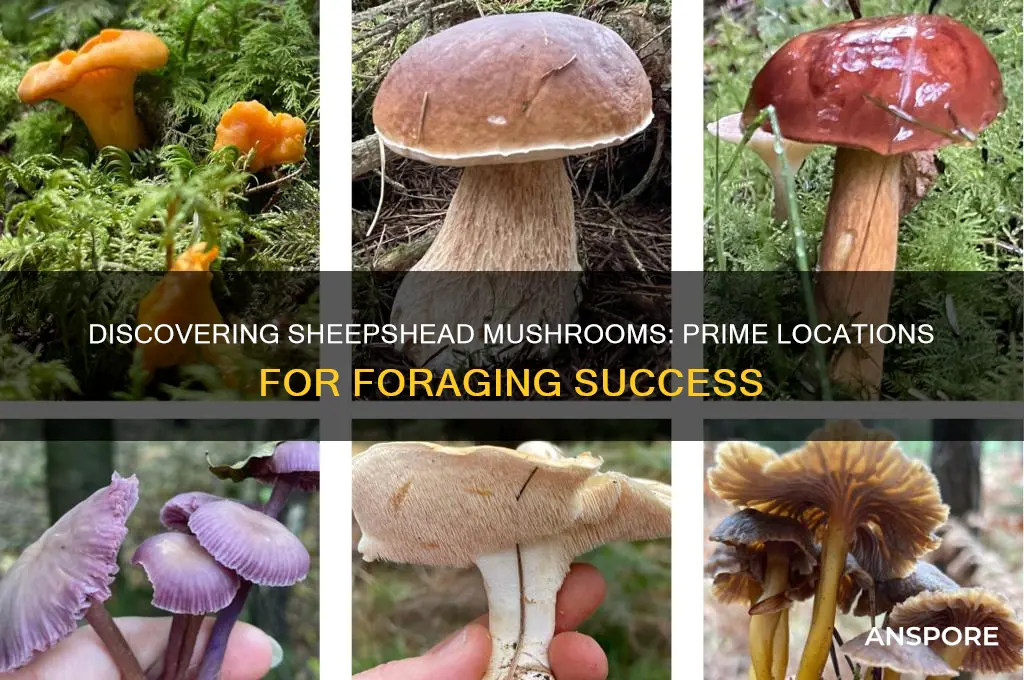 where to find sheepshead mushrooms