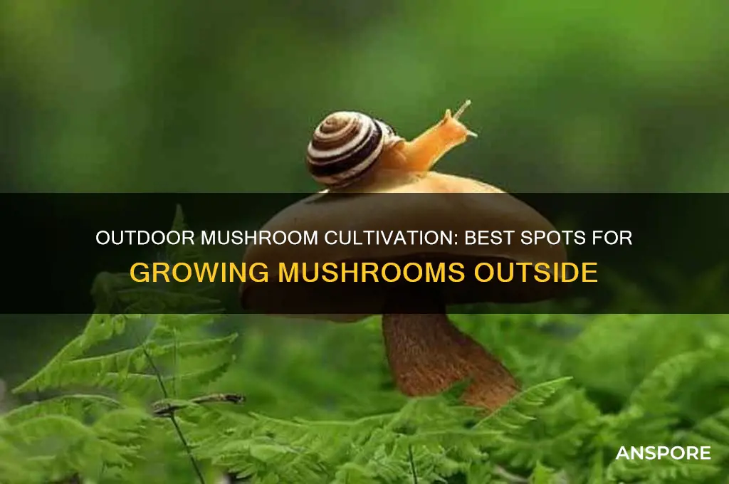 where to grow mushrooms outside