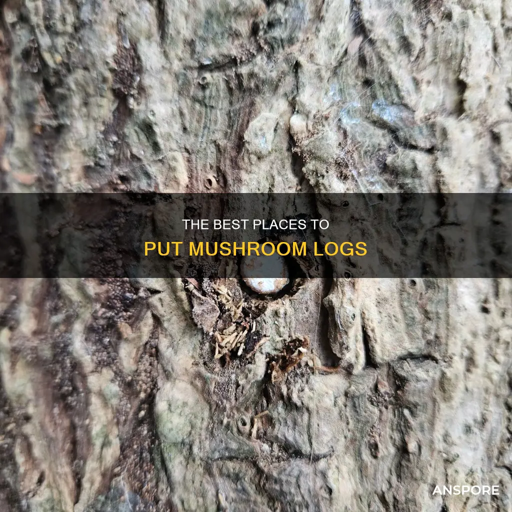 where to place mushroom logs