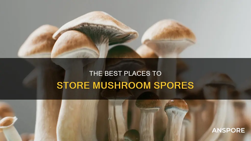 where to store mushroom spores