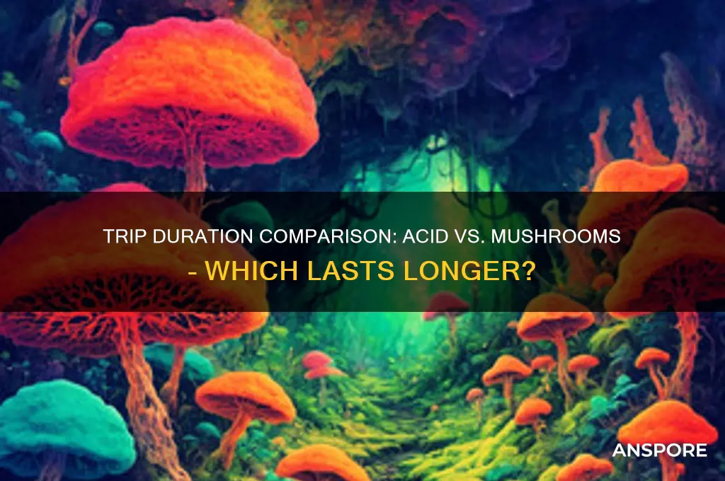 which is longer trip acid or mushrooms
