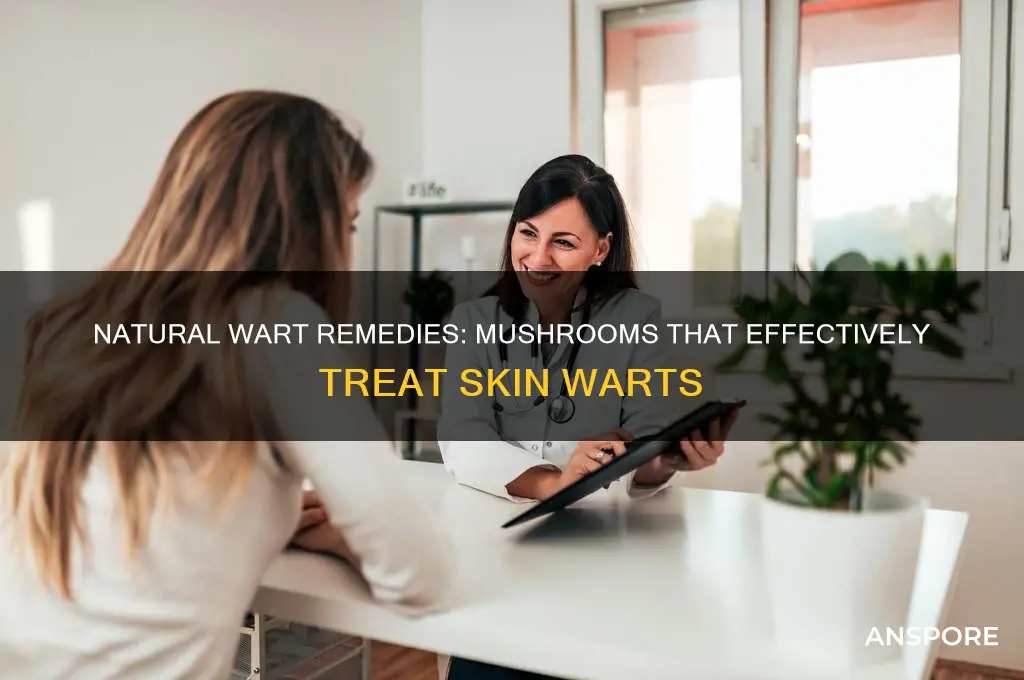 which mushroom can treat warts