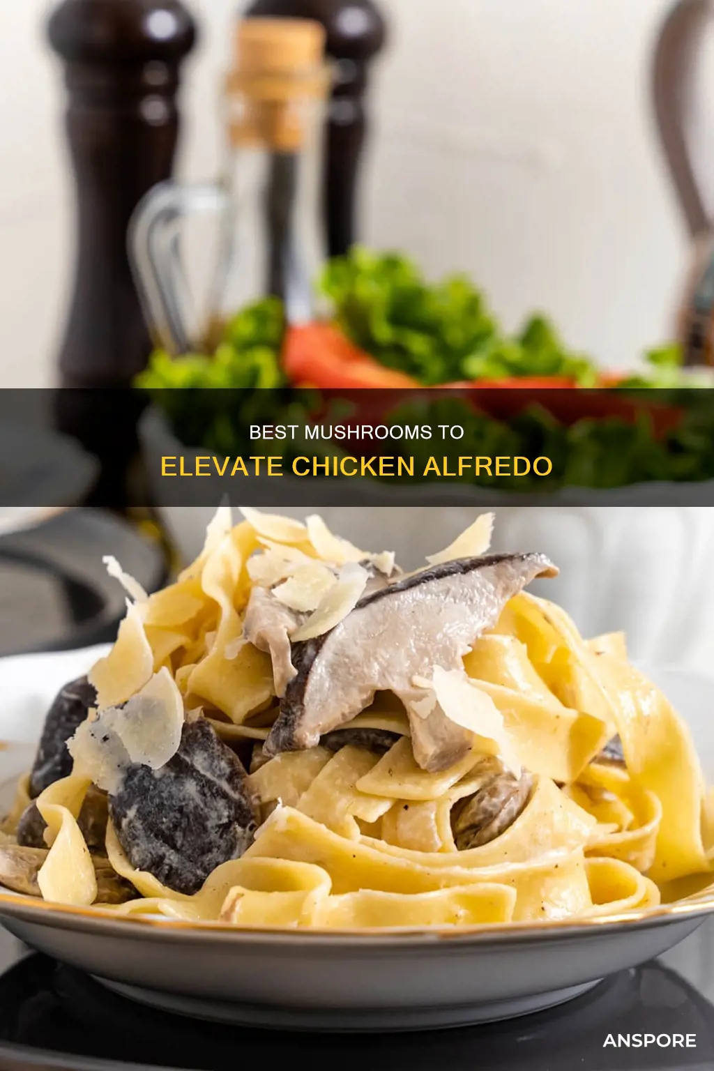 which mushrooms for chicken alfredo