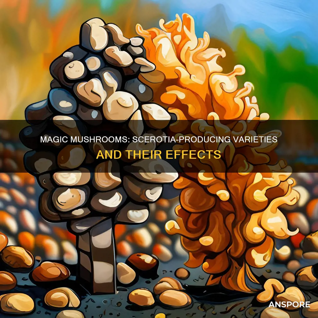 which psychoactive mushrooms produce scerotia